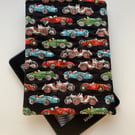Vintage Racing Cars Quilted Fabric Sleeve For 6” Kindle Paperwhite