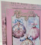 Daughter Christmas Card – Festive Baubles Christmas Tree Ornaments Design - Image 2