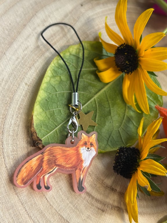 Fox Acrylic Charm 