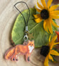 Adorable Red Fox Acrylic Charm - Image 1