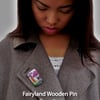 ON SALE -  FB140  Limited Edition Wood Brooch