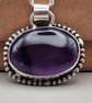 Genuine Amethyst and Sterling Silver Pendant  - Image 9