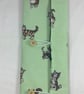 Straight and circular knitting needle case with cats print, heavy weight storage - Image 2