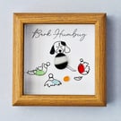 Mini "Bark Humbug" Christmas Art - Wood Frame
