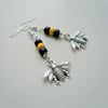 Custom Listing for Becky Honey Bee Earrings   