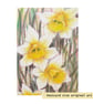 Yellow and white daffodils original drawing, small floral artwork, art - Image 1
