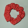 Scrunchy red and white spot