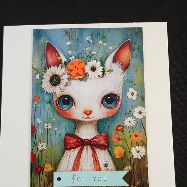 Handmade blank card 