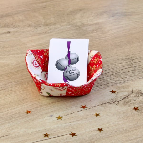Small Festive Patchwork Basket