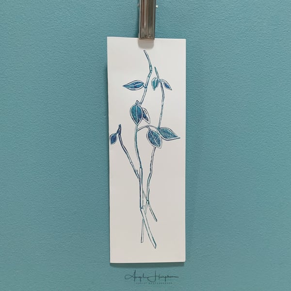Fine Art Card - Slim - Bookmark Style - Jade Eucalyptus