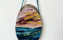 Original Seascape Hanging Wooden Log Slices