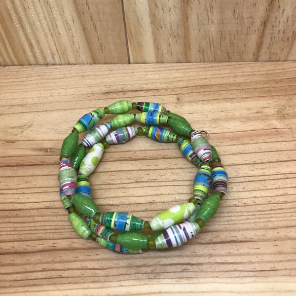  Paper Bead Bracelet. (200)