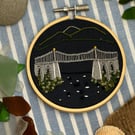 Handmade embroidery of Menai Bridge