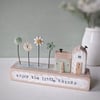 Little Wooden Houses with Clay & Button Garden 'Enjoy the little things'