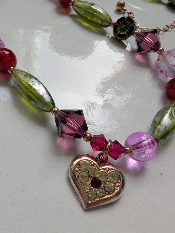 Bohemian Heart Necklace 