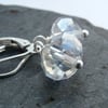 Crystal Clear Leverback Earrings