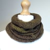 Green Neck Warmer, Cowl, Scarf, Infinity Scarf