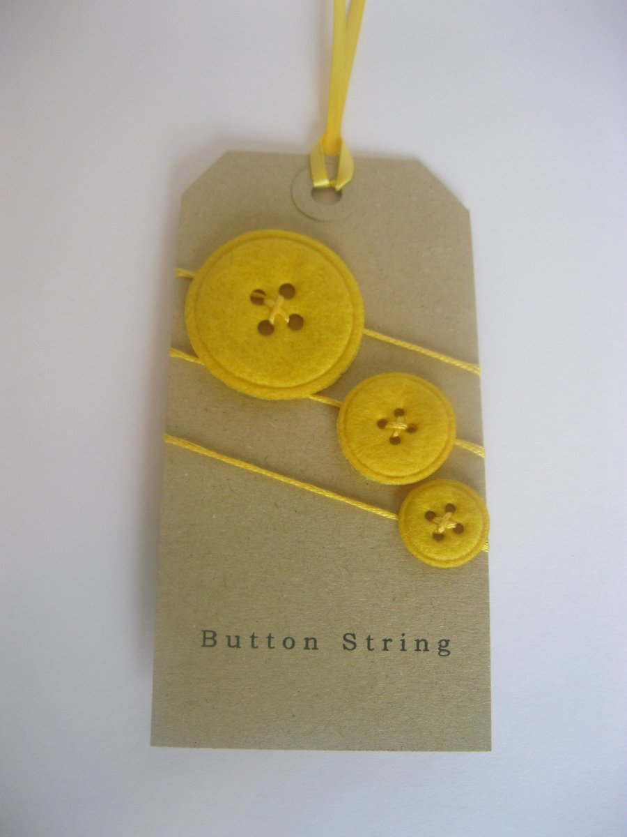 2m Button String (Yellow)