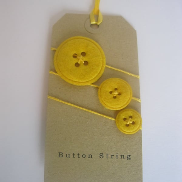 2m Button String (Yellow)