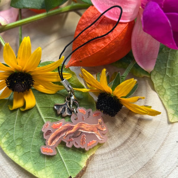 Squirrel Acrylic Charm