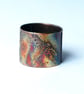 Etched copper dragonfly ring - adjustable size - Image 3