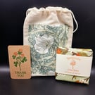 Citrus Blossom Botanical Wax Melts Thank You Gift & William Morris Bag