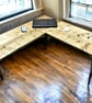 Corner Office Desk - Two Boards, Custom Made From Reclaimed Scaffold Boards And  - Image 8