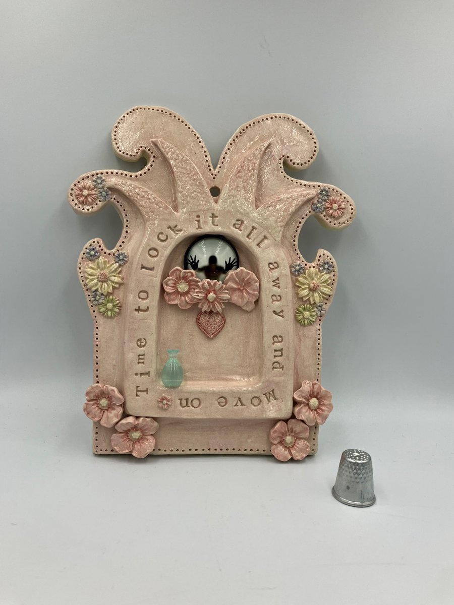 Ceramic wall shrine