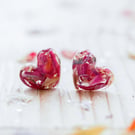 Flower Earrings Wildflower and Roses Sterling Silver Botanical Jewellery Pressed