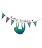 Sloth Bunting Birthday Card - Image 5