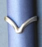 Classic Style Chevron Ring - Sterling Silver - Handmade Any Size - Image 4