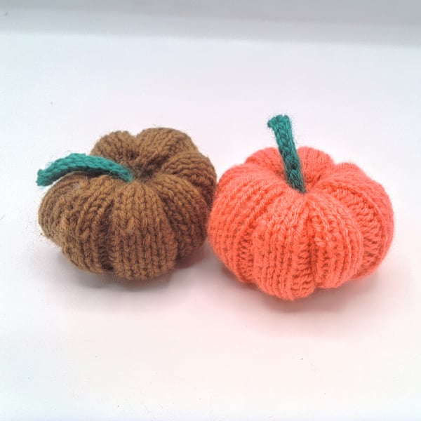Medium Size Hand Knitted Pumpkins, Home Decorations, Colour Choice, Halloween