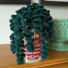 Handmade Crochet Trailing Plant in a Vintage Tin