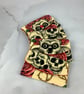 Skulls and roses card case, Gothic travel pass holder, 4 options Handmade - Image 7
