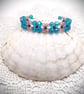 Turquoise and Pink Facetted Glass Bead Bracelet. Free UK Postage - Image 4