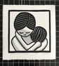 Linocut Print - Handprinted Original - Inner Child - "You're Not In Trouble" - Image 8