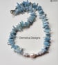 Artisan AA Brazilian Aquamarine, Opal & Baroque Pearl Necklace  - Image 2