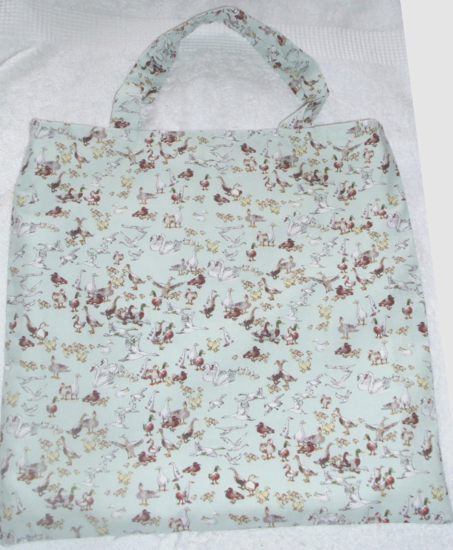 Geese, Swans and Ducks cloth shopping bag , Tote bag