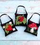 Nature Themed Ladybird Ladybug Linen Lavender Bags - Image 3