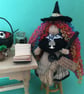 Rainbow Halloween Witch Doll Decoration 