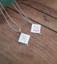 Handmade Bird Necklace Silver & Gold