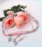 Pastel Marble Crystal, Chain & Stars Jewellery Set, Gift for Her, Mother's Day  - Image 1