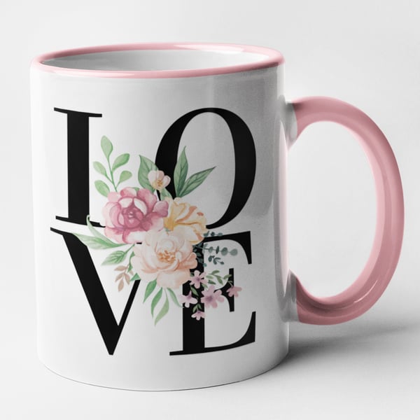 Love Mug - Cute floral Mug