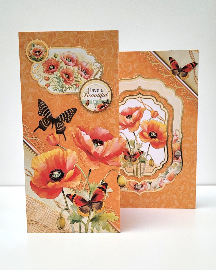 Poppy - Have a Beautiful Day - Luxury Handmade Card with Verse 