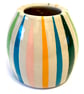 STRIPEY CERAMIC STONEWARE POT - Image 4