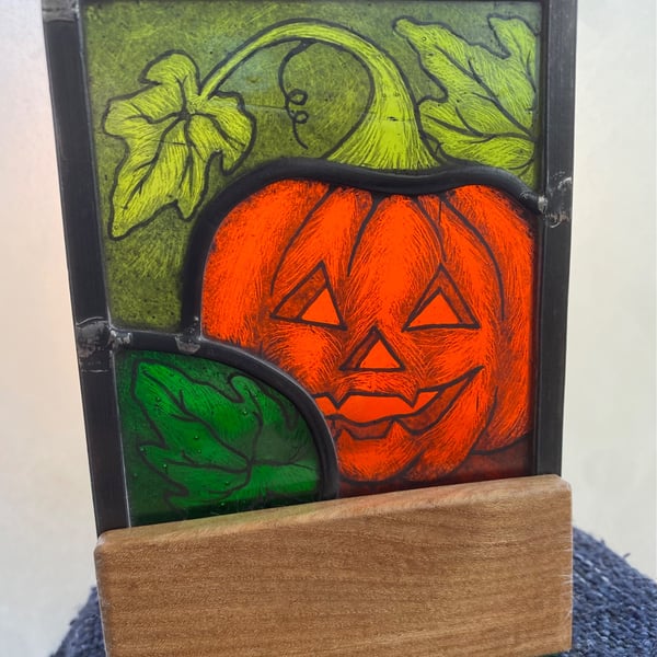 Jack o Lantern Pumpkin Tealight Holder 