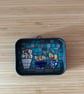 Mini mosaic in tobacco tin