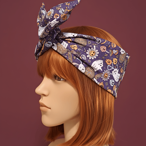 Groovy Ghouls Headwrap 
