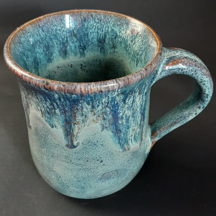 Mug - Stoneware - Blue Ceramic Mug 