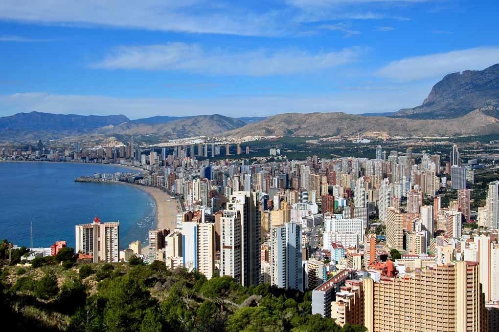 Benidorm Cityscape Skyline Spain Photograph Print